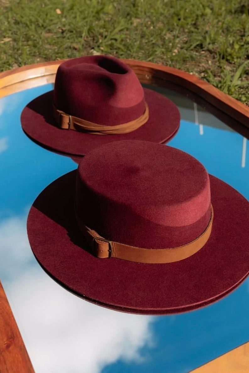 MARCELA HAT BURGUNDY